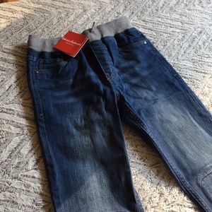 Girls 10-12 Elastic Waist Jeans